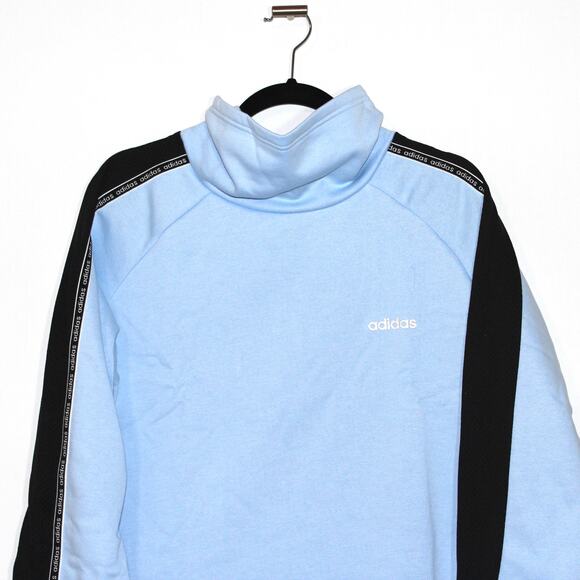 Adidas Logo Tape Funnel Neck Fleece Crop XLarge NWT - Picture 2 of 3